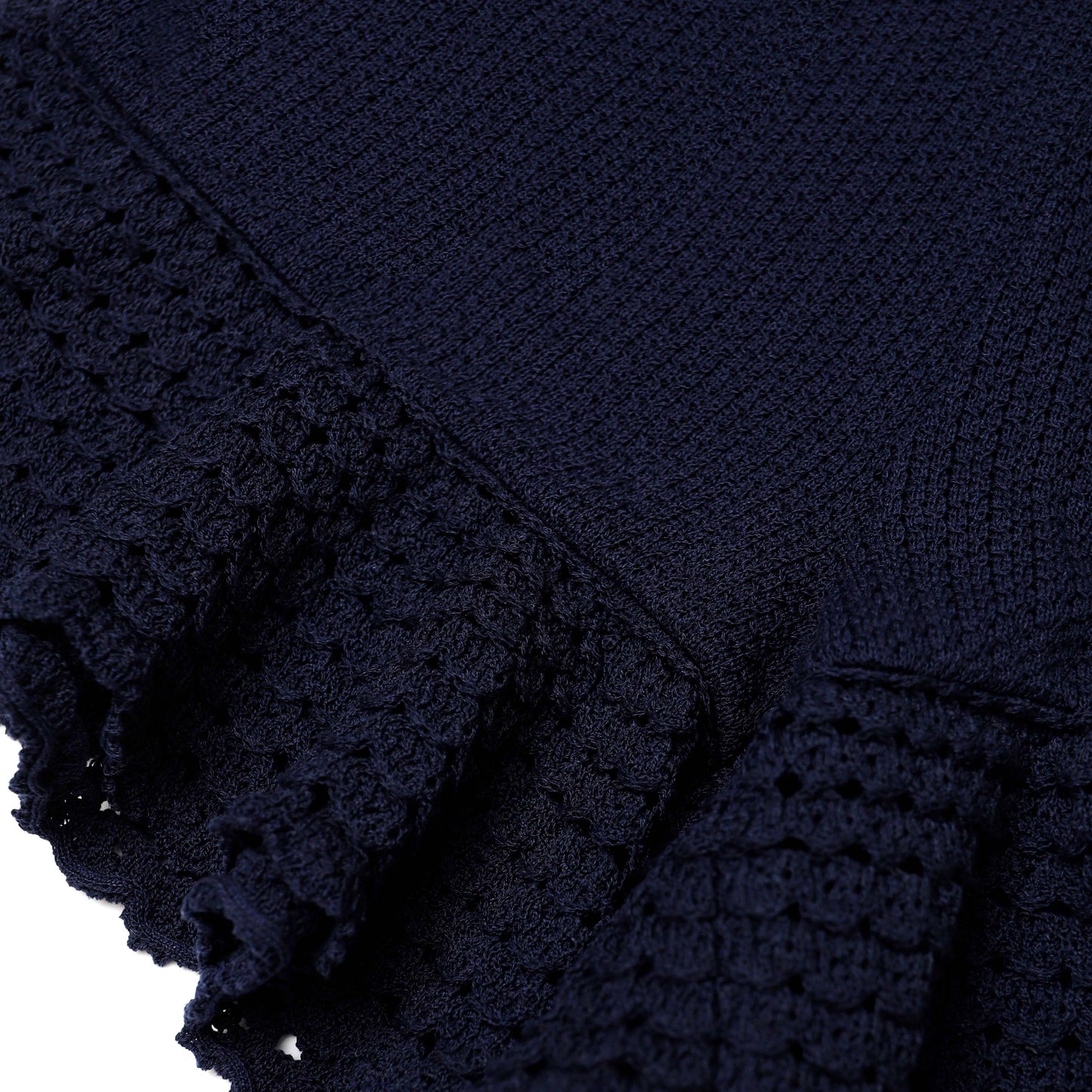 Navy Knit Shorts
