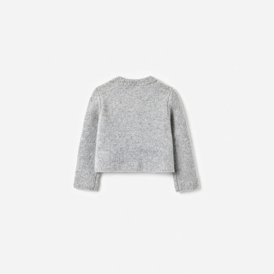 Grey Knit Cardigan
