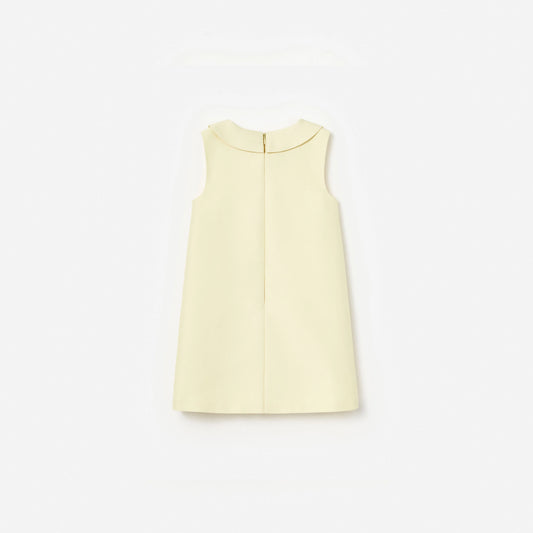Yellow Taffeta Shift Dress
