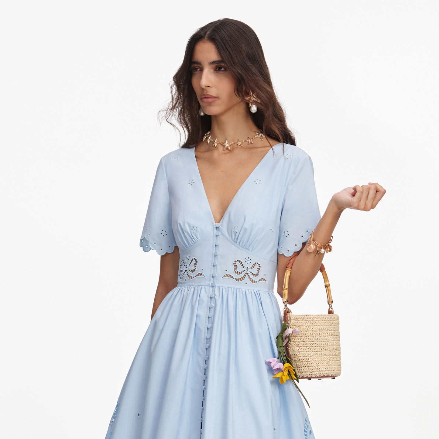 Soft Raffia Bucket Bag