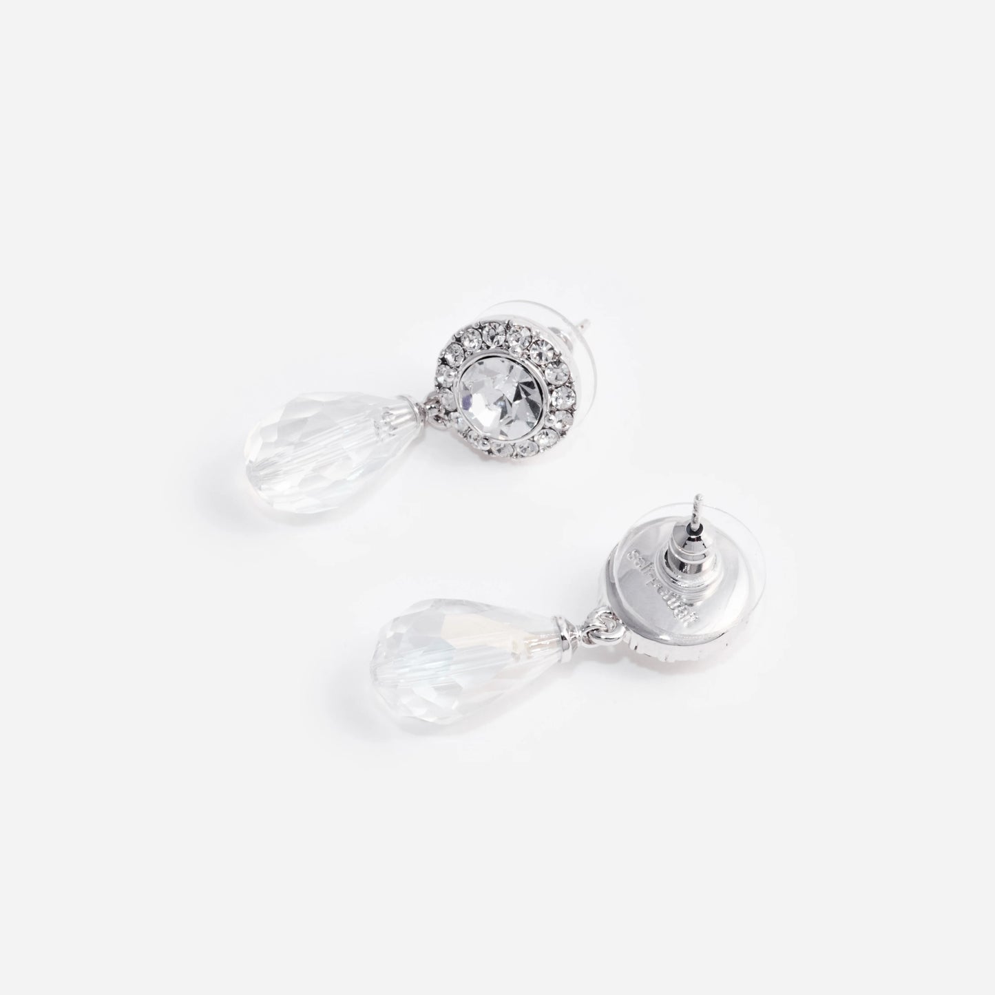Mini Tiered Crystal Earrings