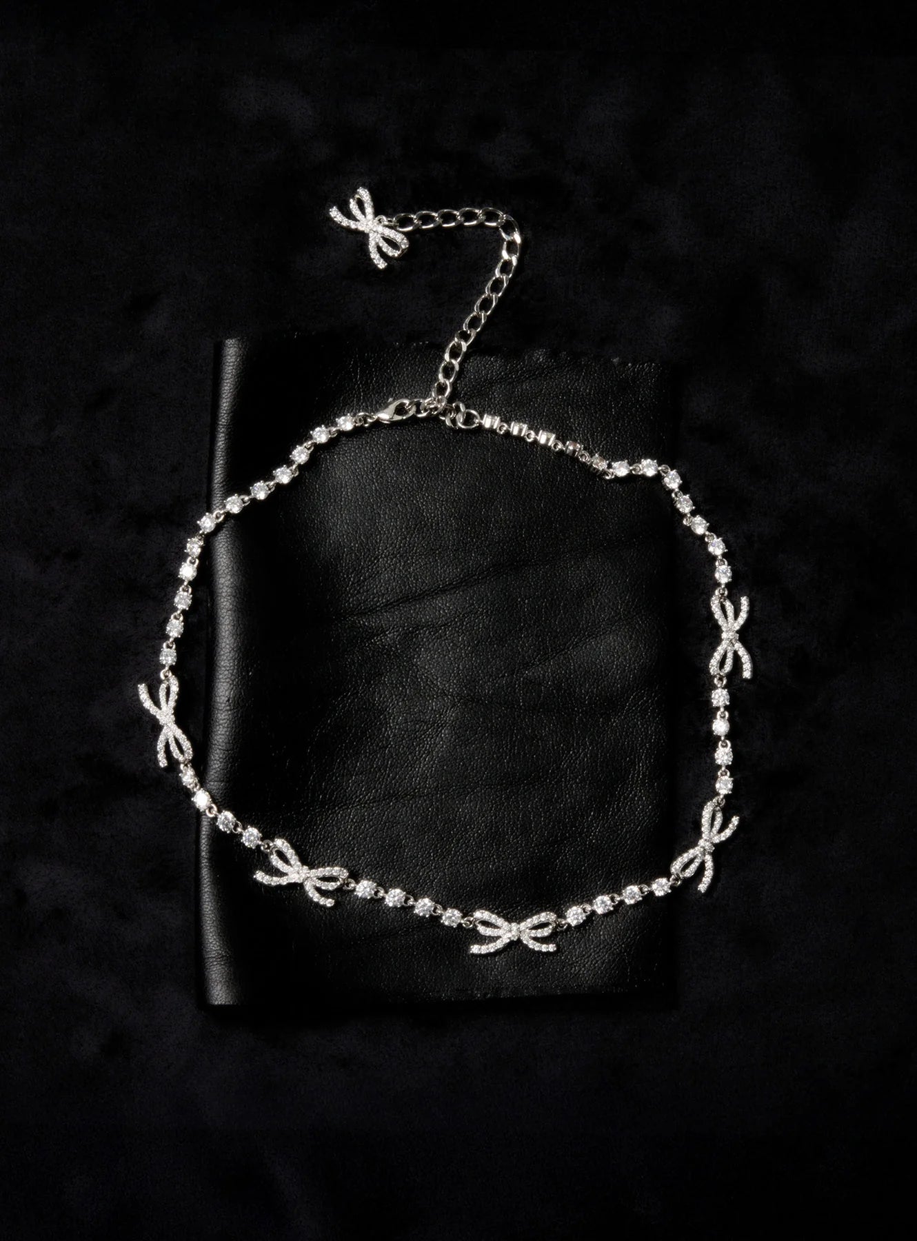 Crystal Bow Necklace
