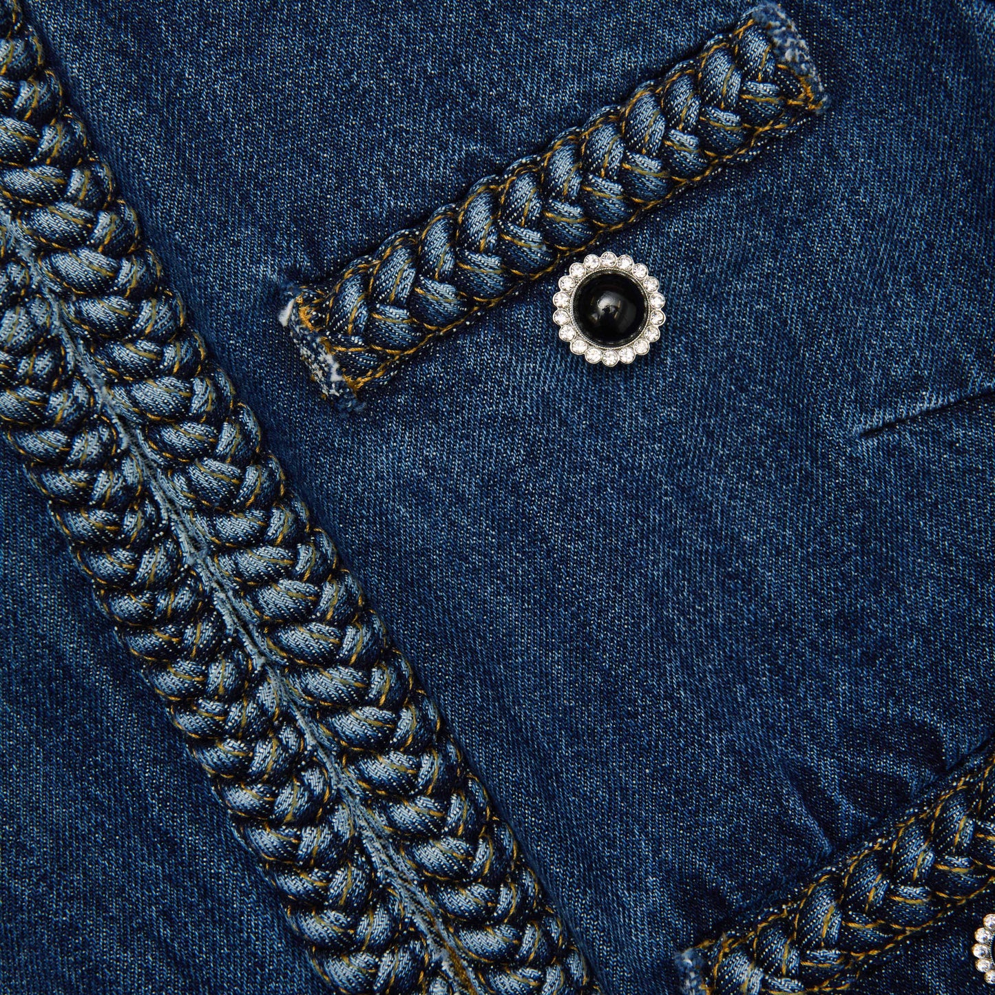 Denim Braided Jacket