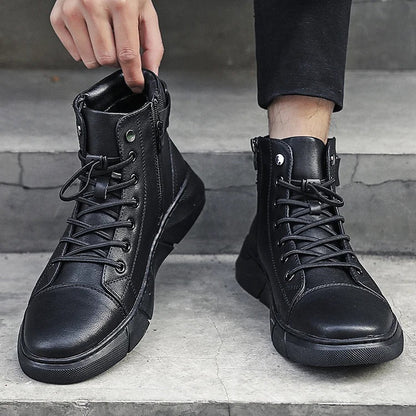 🔥Last Day 49% OFF! 2024 Men's Genuine Leather Martin Boots