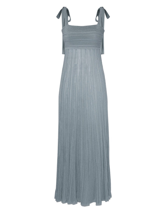 Waverly Metallic Tie Dress