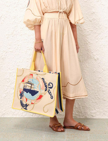 Large Jacquard Tote