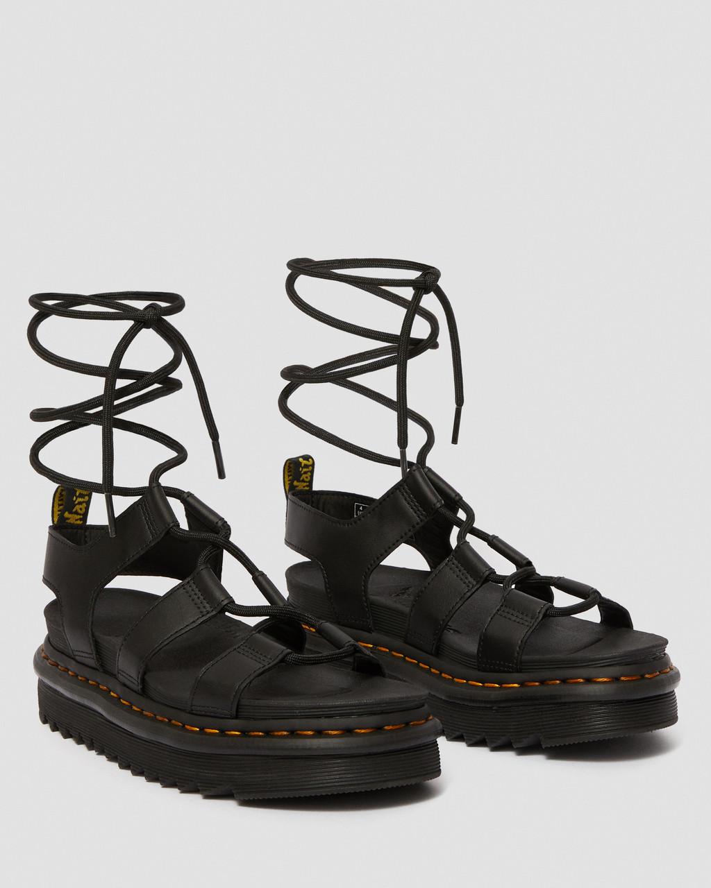Nartilla Hydro Leather Lace Up Gladiator Sandals