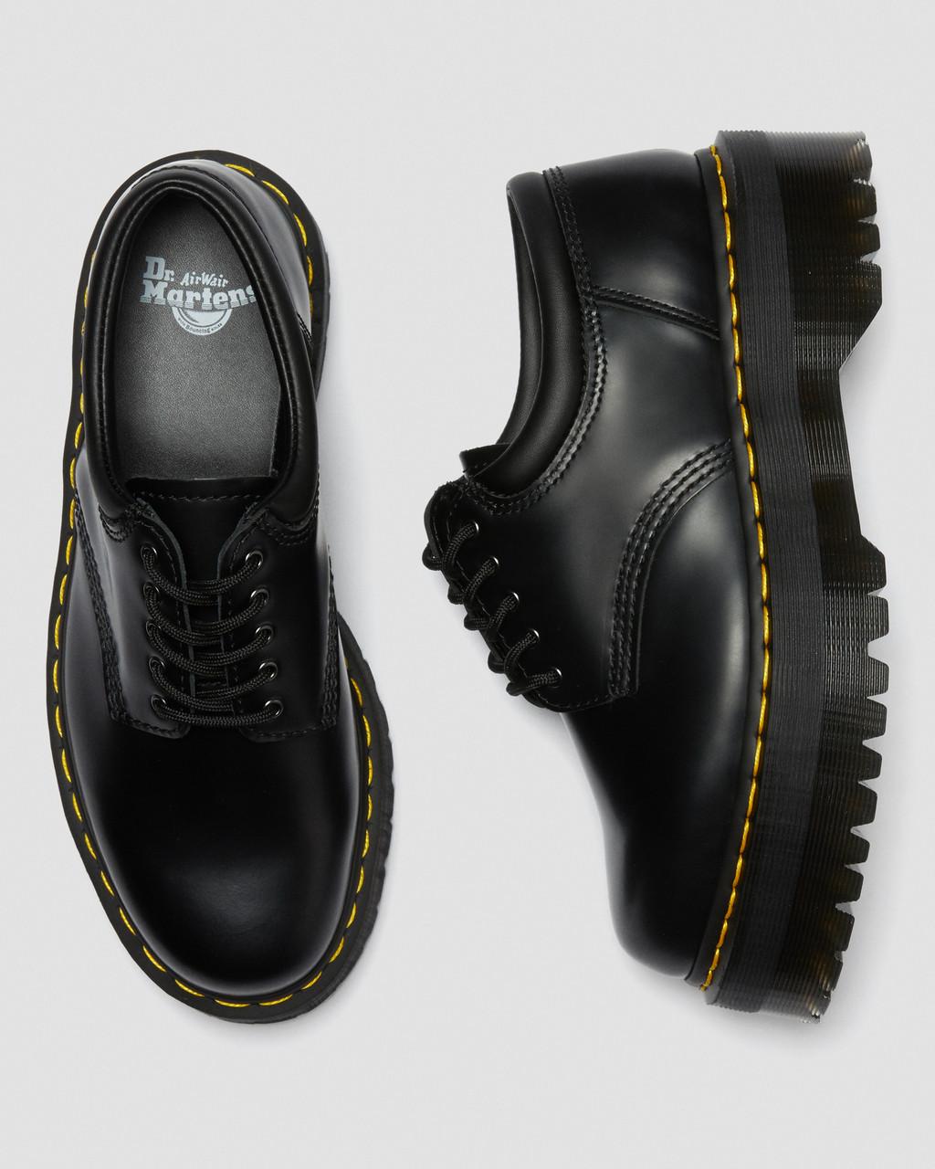 8053 Quad Smooth Leather Platform Shoes
