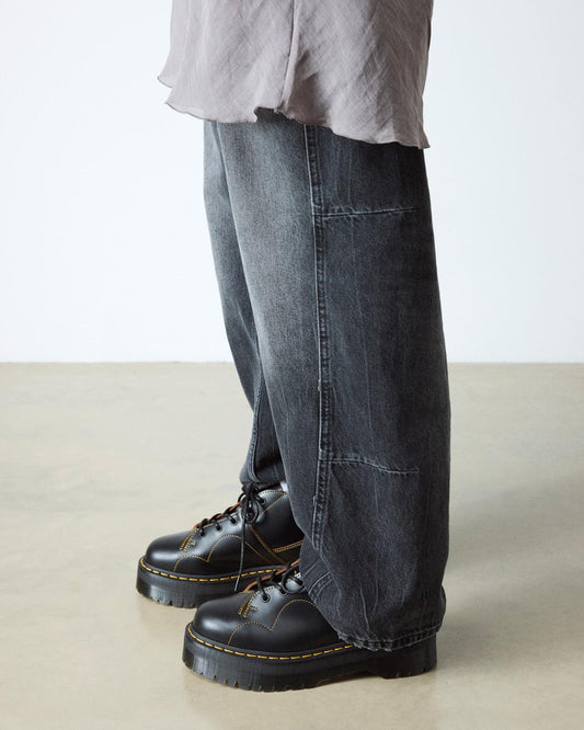 Church Quad Leather Platform Monkey Boots