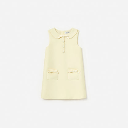 Yellow Taffeta Shift Dress