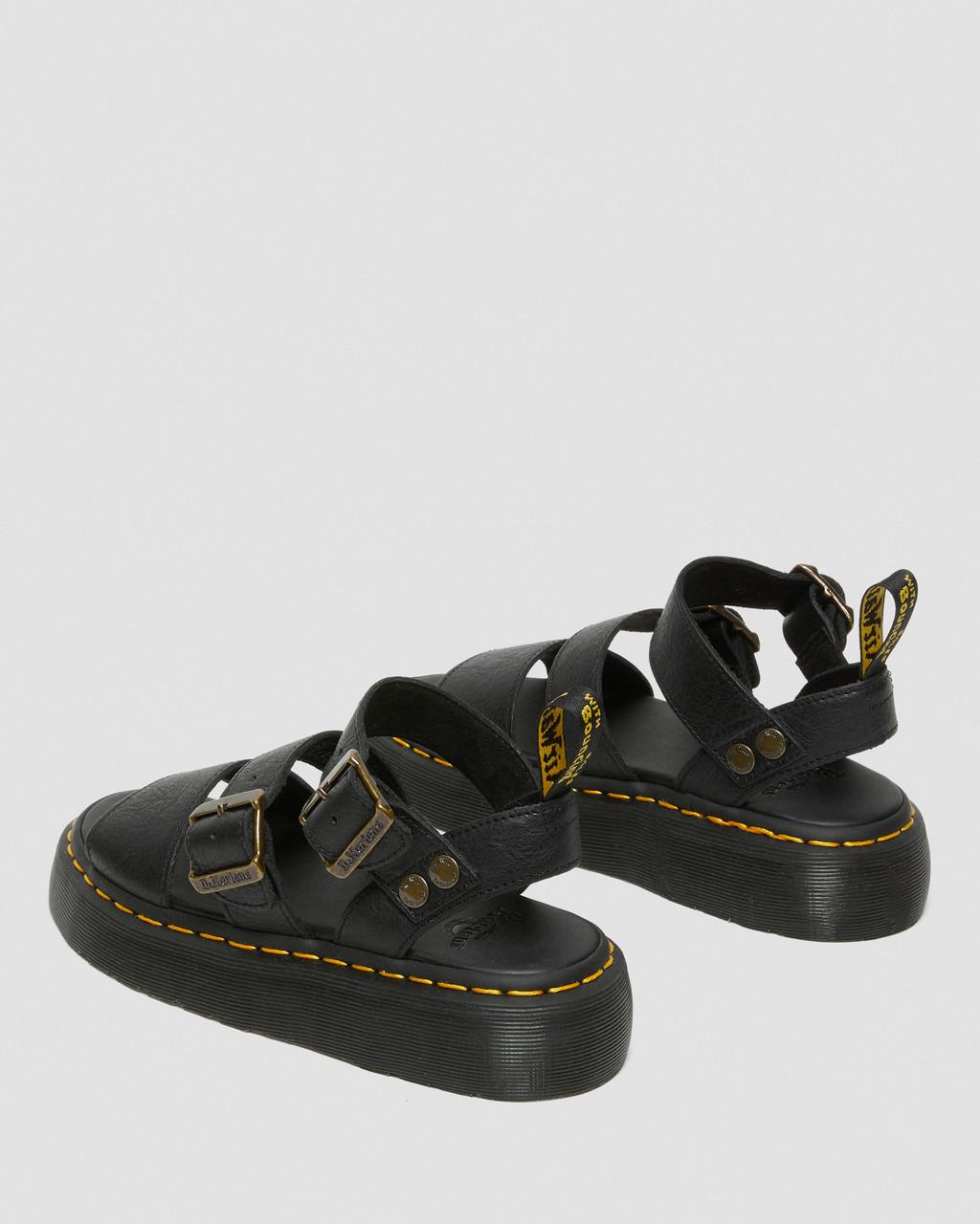 Gryphon Quad Leather Platform Sandals