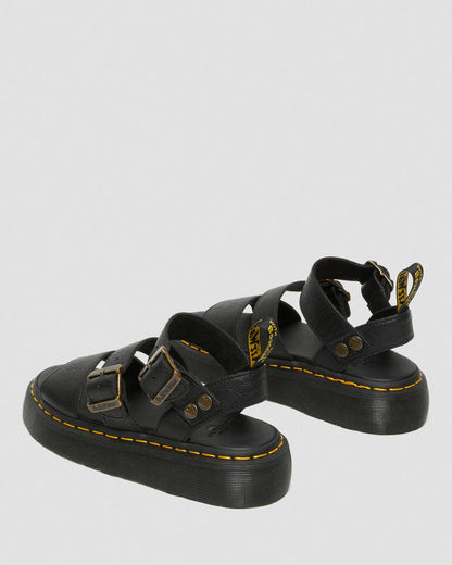 Gryphon Quad Leather Platform Sandals
