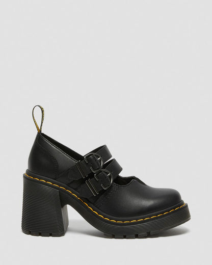 Eviee Sendal Leather Heeled Mary Jane Shoes
