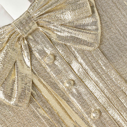 Gold Metallic Sleeveless Dress