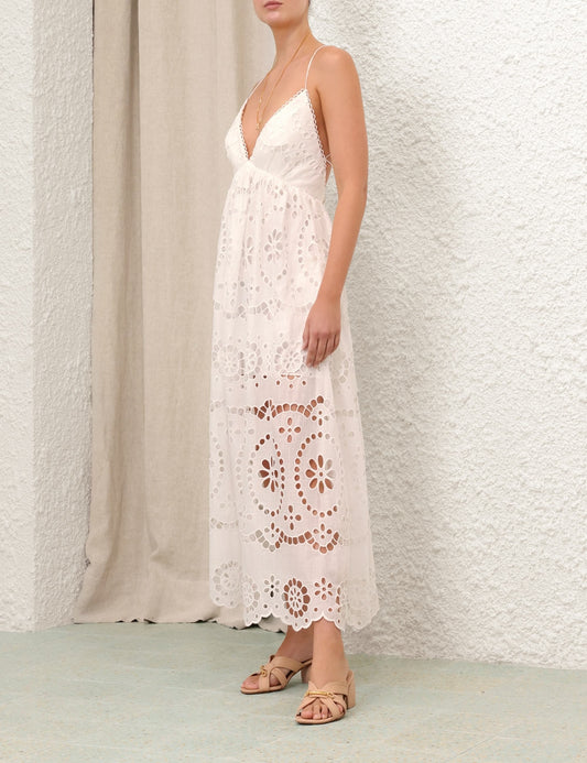 Lexi Embroidered Slip Dress