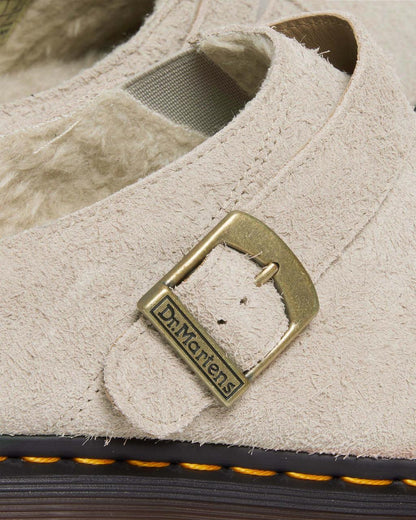 Isham Faux Shearling Lined Suede Mules