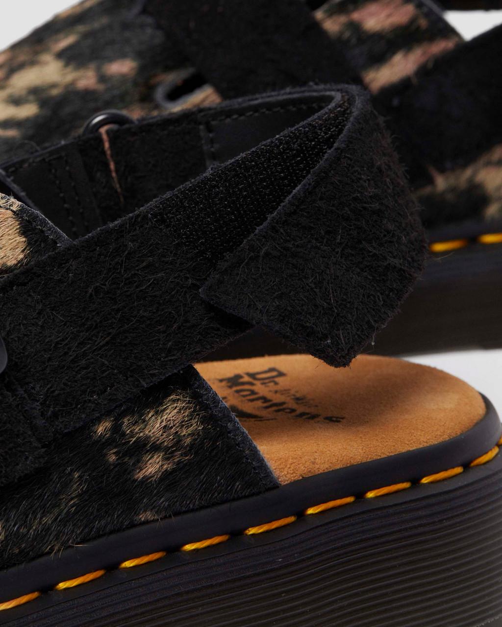 Jorge II Contrast Hair-On Mules