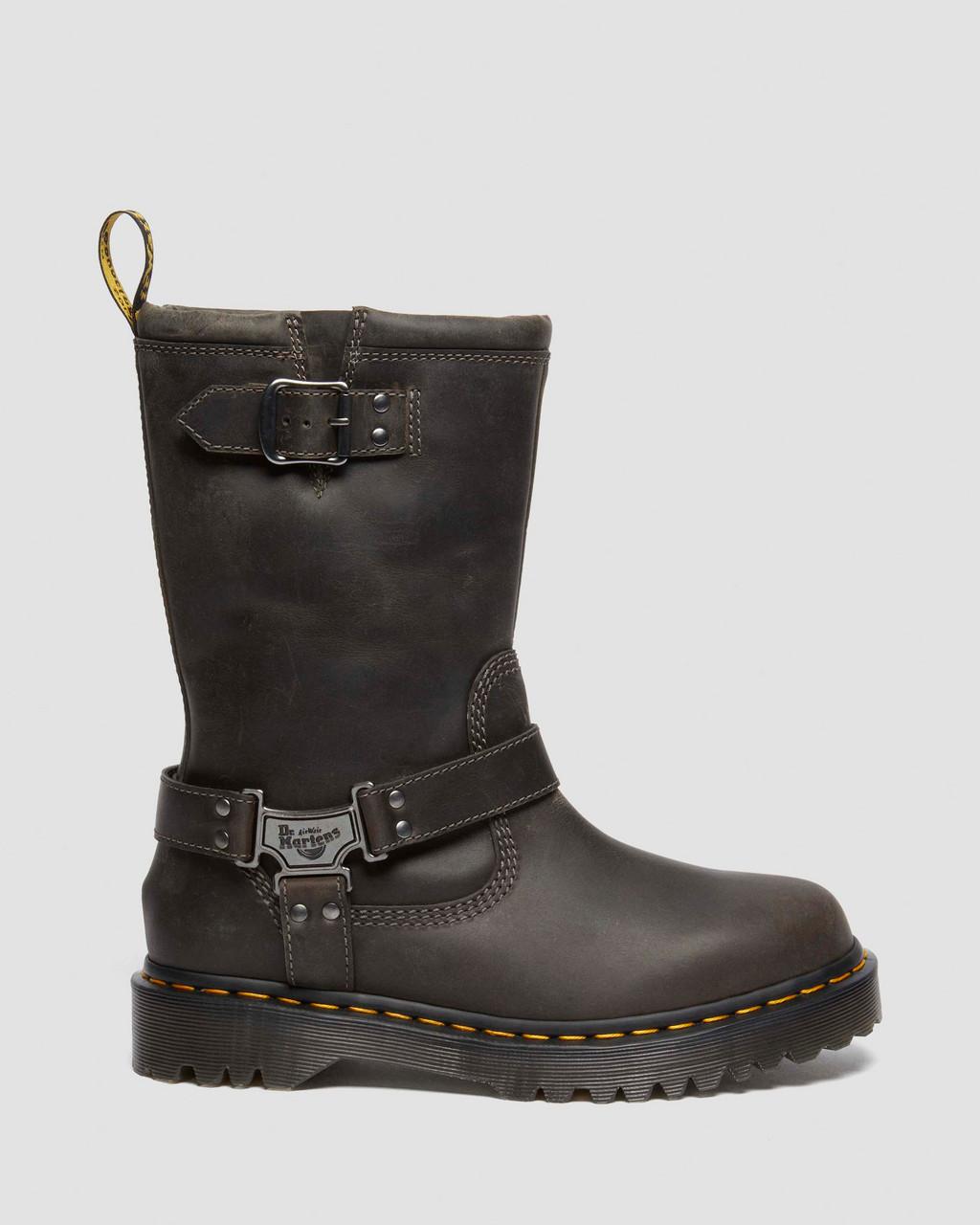 Anistone Tall Leather Biker Boots