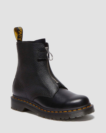 1460 Pascal Front Zip Leather Boots