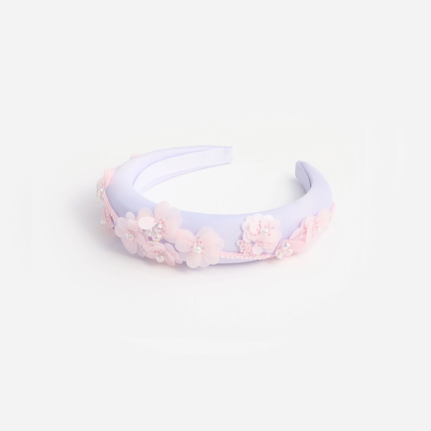 Lilac Flower Sequin Headband