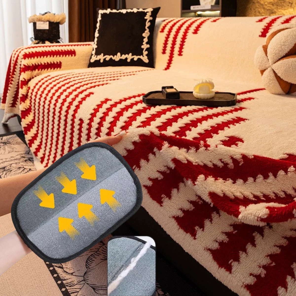 🎁2026 Collection Presale🔥Soft Plush Non-Slip Couch Cover💖