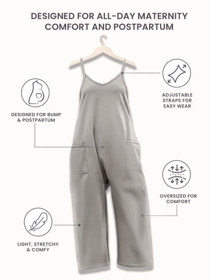 Oversized Jumpsuit - Maternity & Postpartum---Click to buy and get an additional 50% off