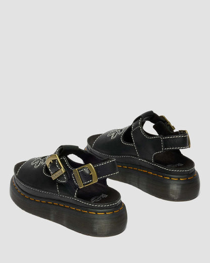 Dunnet Flower Full Grain Leather Sandals