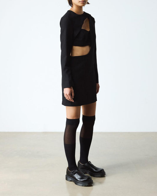 Rejena Mary Jane Croc Emboss Leather Shoes