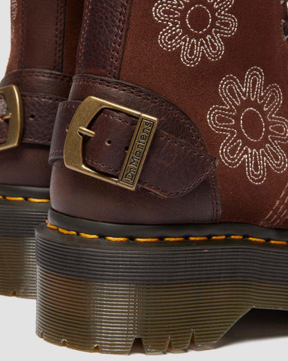 1B99 Dunnet Flower Suede Platform Boots