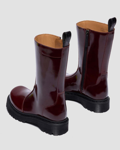 Rejena Laquered Leather Boots