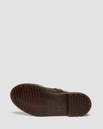 Mary Jane Flower Crazy Horse Leather Shoes