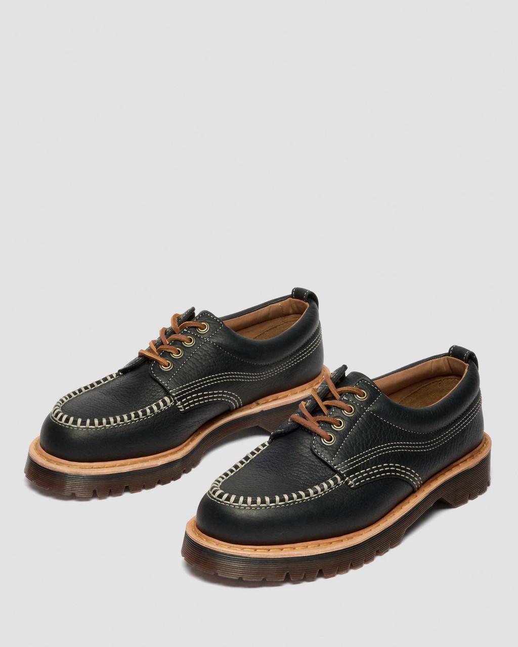 Lowell Wild Grain Leather Moc Toe Shoes