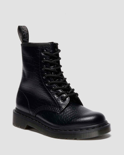 1460 Croc Emboss Leather Boots