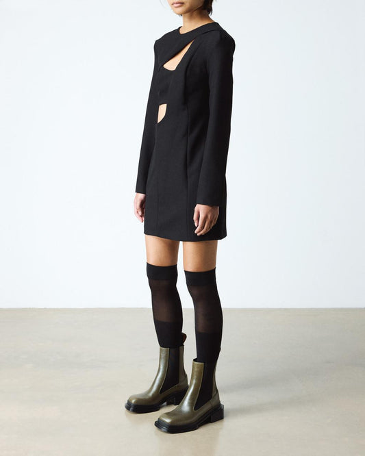 Maybole Chelsea Square Toe Leather Boots