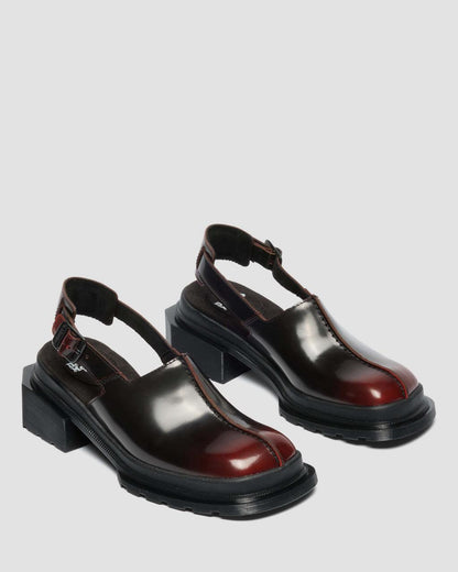 Maybole Square Toe Rub Off Leather Mules
