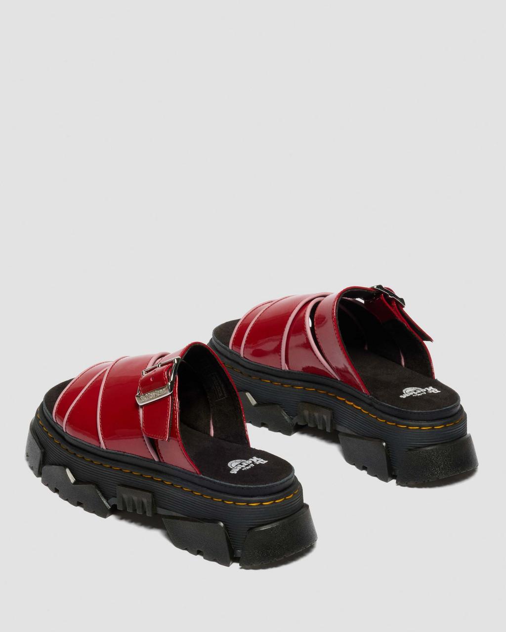 Mattison Slide Soft Patent Leather Sandals