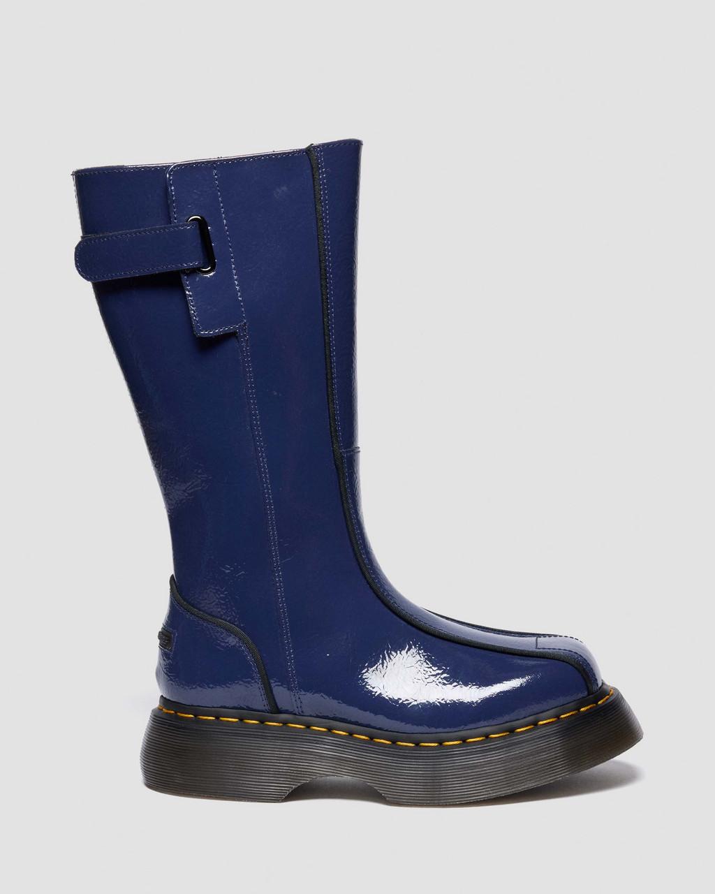 Buzz Hi Distressed Patent Boots