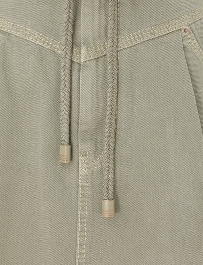 August Denim Utility Skirt