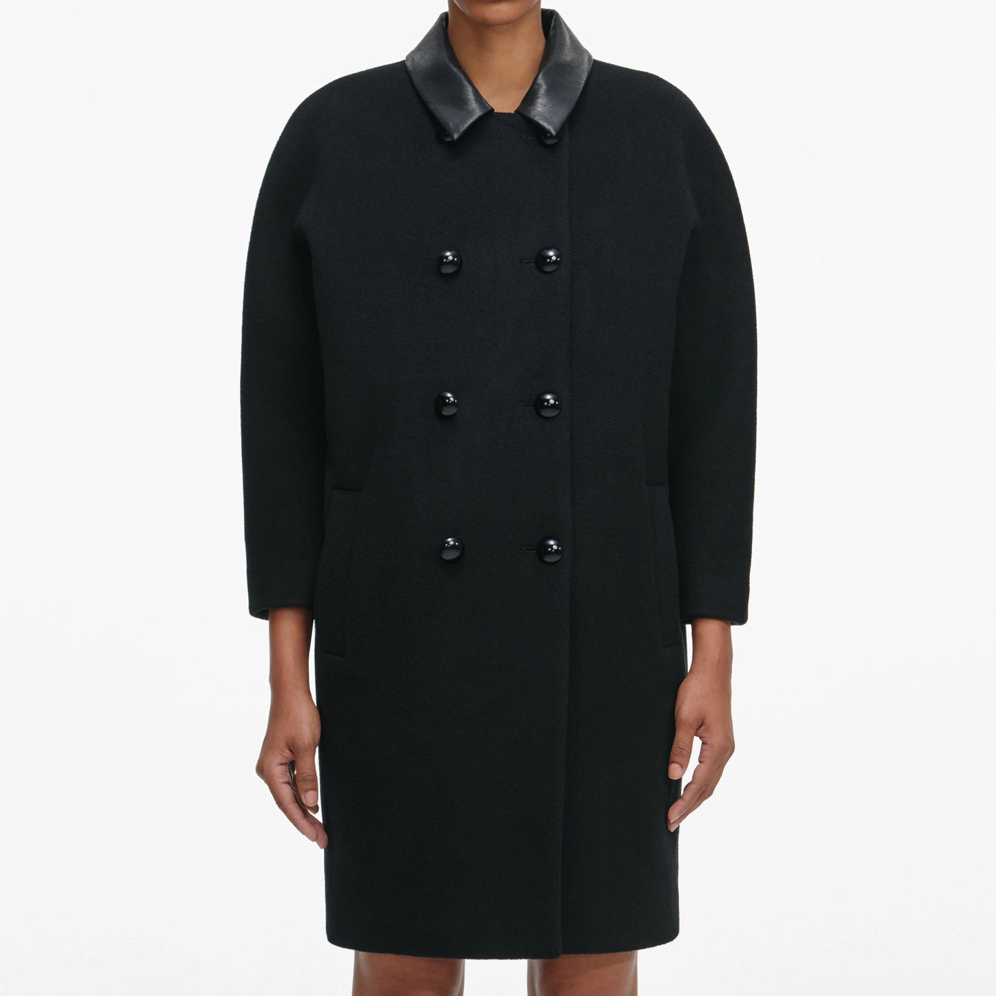 Black Double Breasted Coat