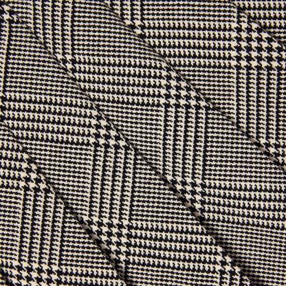 Black Check Pleated Skirt