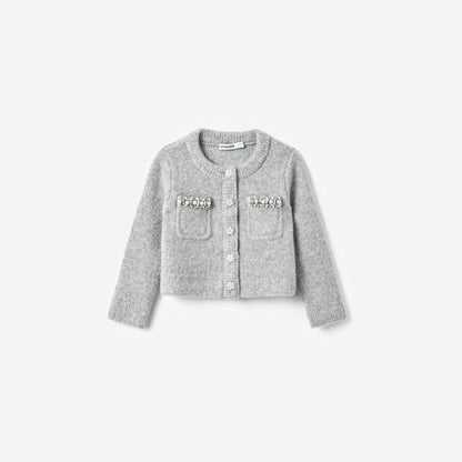 Grey Knit Cardigan