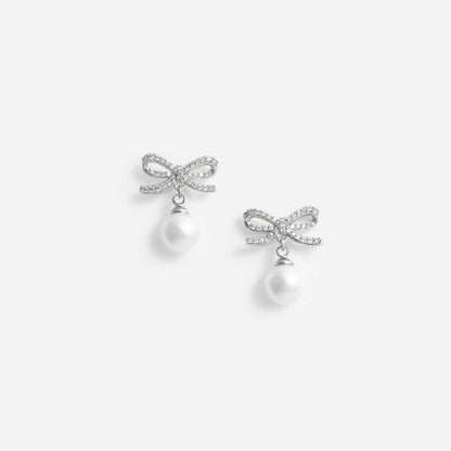 Bow Pearl Earrings