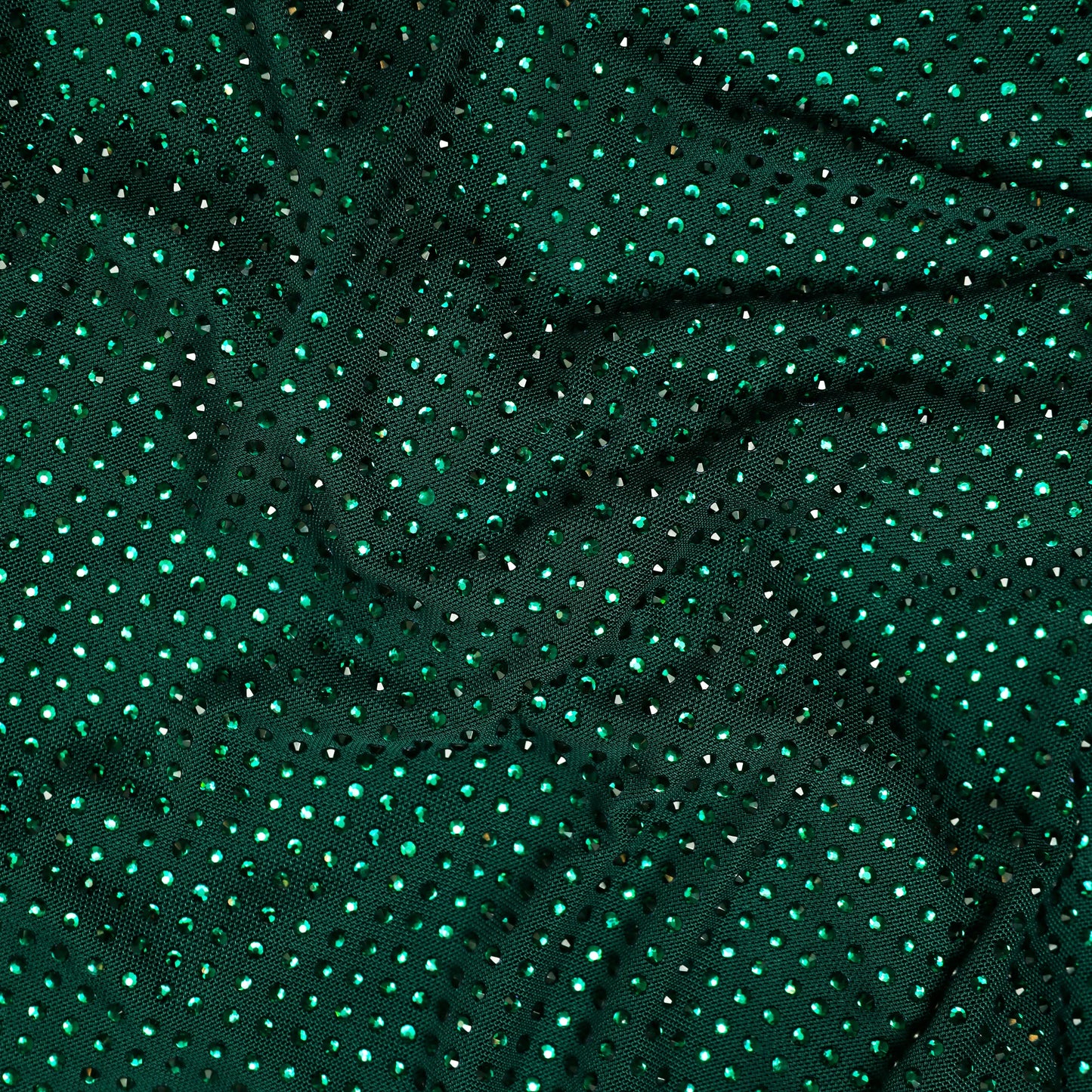 Green Rhinestone Maxi Dress