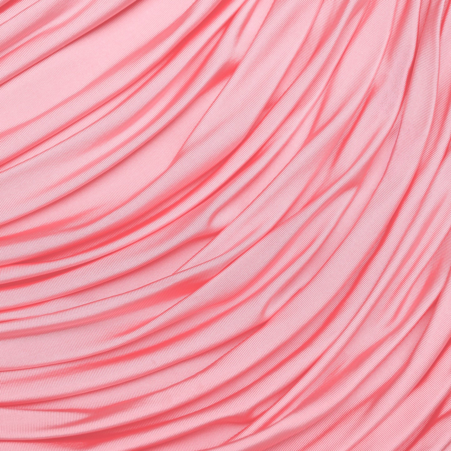 Pink Jersey Gathered Maxi Skirt