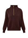 Hawley Half Zip Sweat Coffee Bean