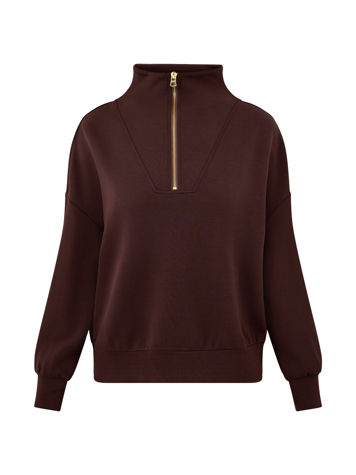 Hawley Half Zip Sweat Coffee Bean