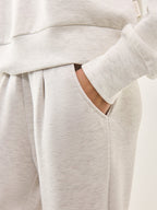The Rolled Cuff Pant 25 Ivory Marl