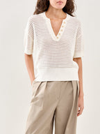 Callie Knit Top White