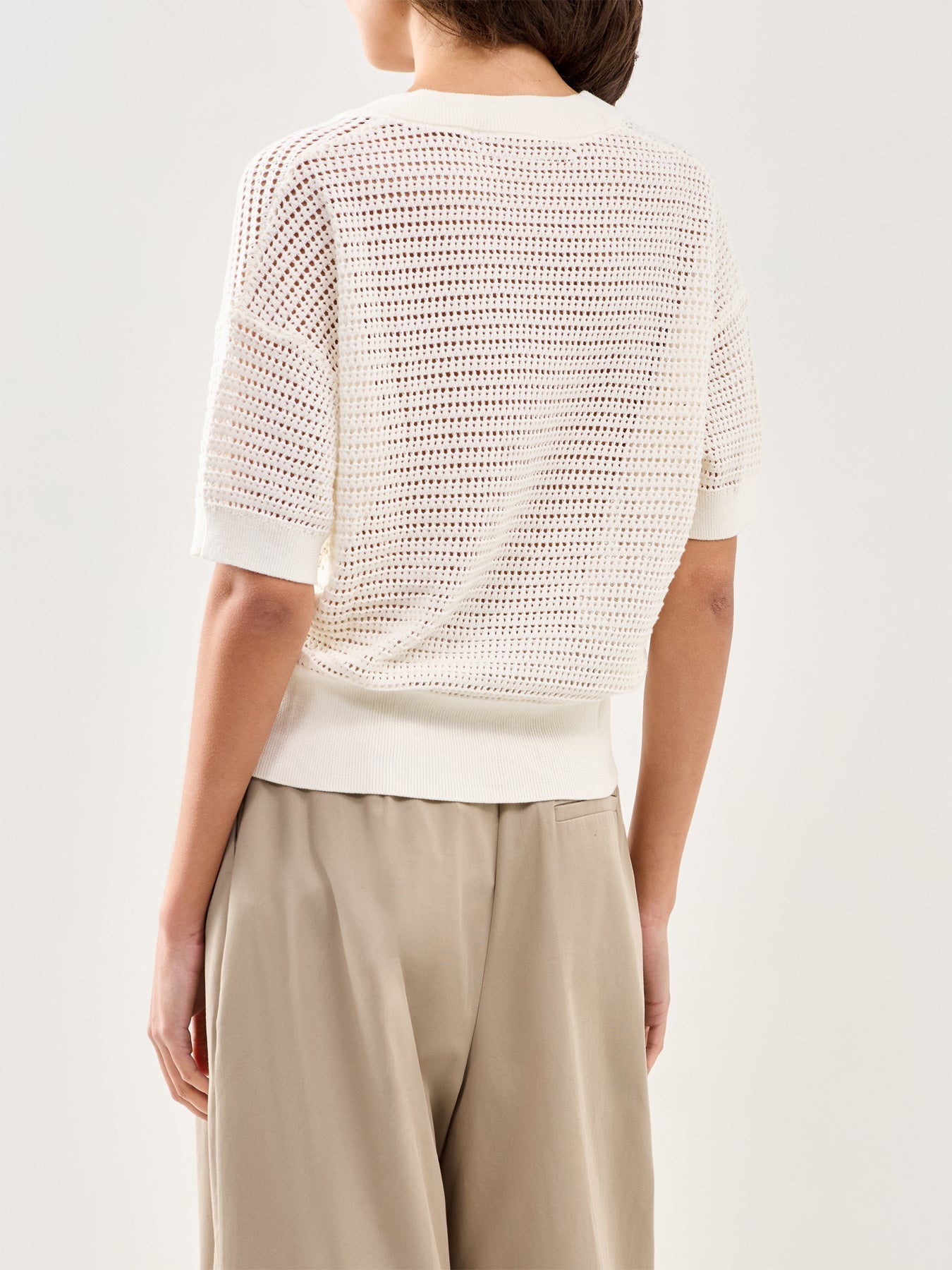 Callie Knit Top White