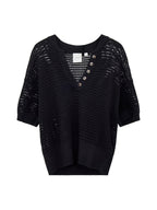 Callie Knit Top Black
